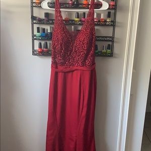 Red prom dress/formal dress (worn once)